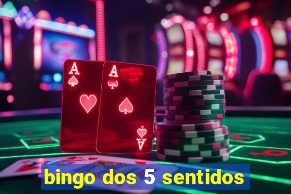 bingo dos 5 sentidos